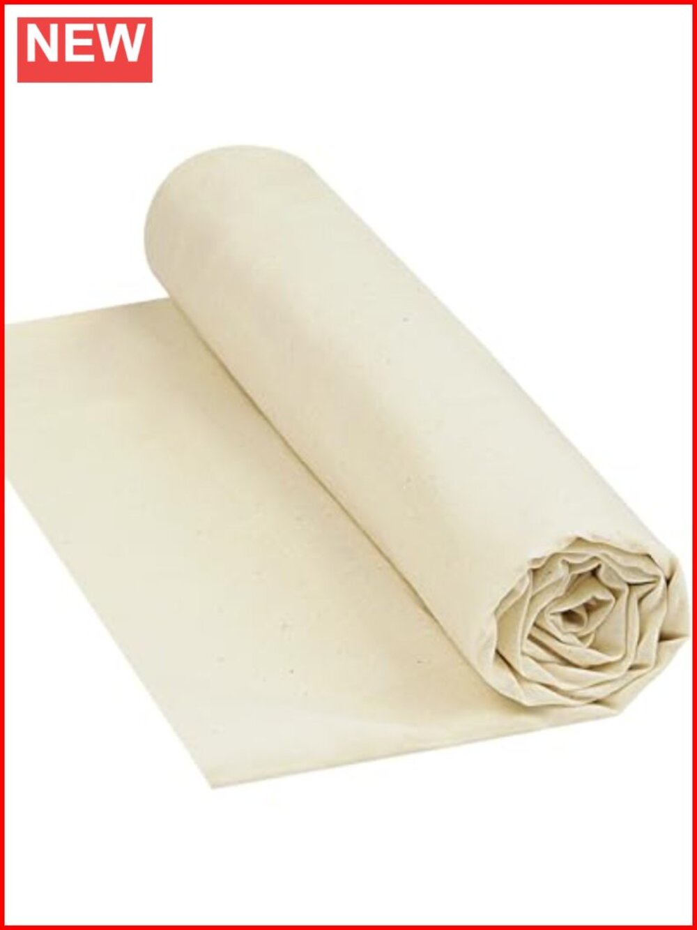 100% Cotton Muslin Fabric 63" Wide Unbleached by The Yard for Sewing